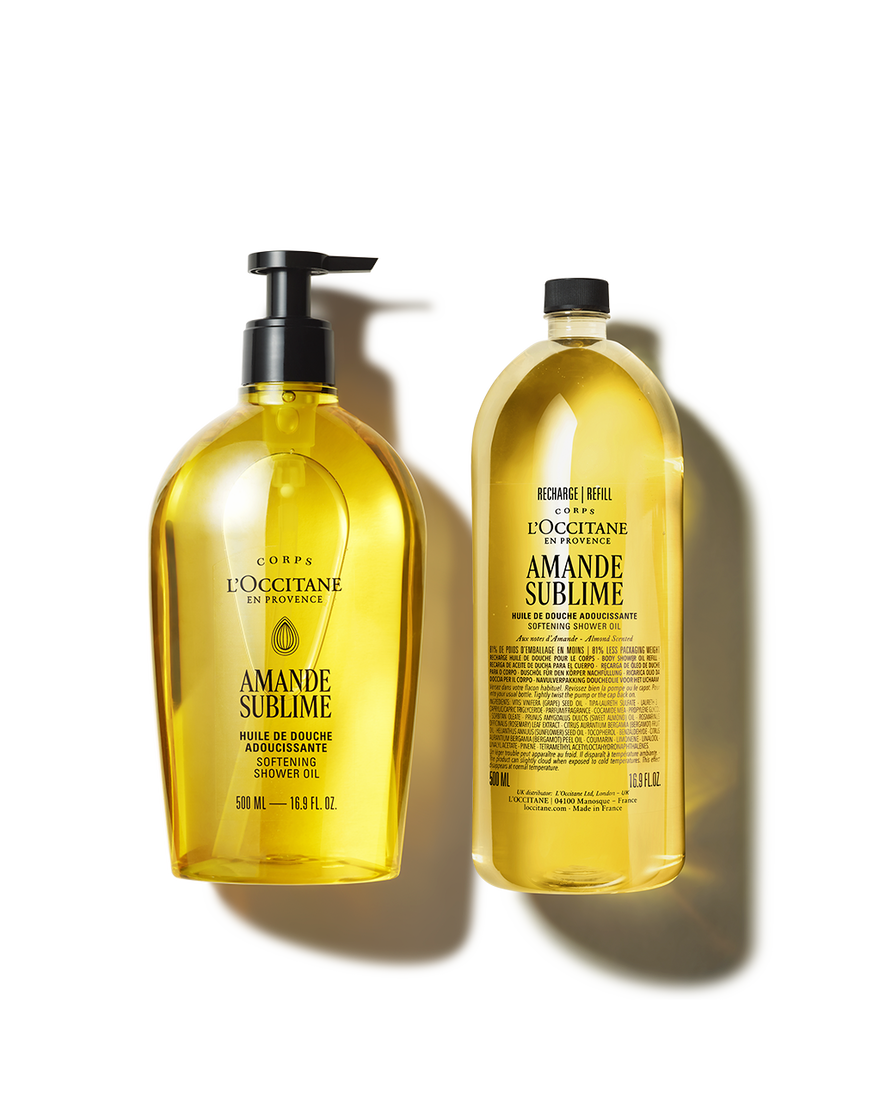 Bildanzeige 1/1 des Produkts Duo Mandel Dusch&ouml;l 500ml und Nachf&uuml;llpackung, , RECT