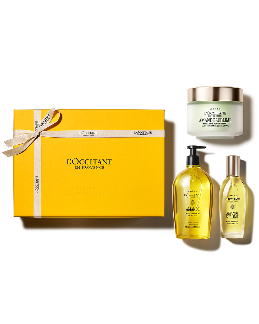 Affichage de l&rsquo;image 1/4 du produit Coffret cadeau Corps Routine Premium Amande, , RECT