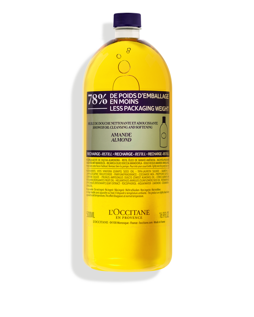 Affichage de l&rsquo;image 1/9 du produit Recharge Huile de Douche Amande, , RECT