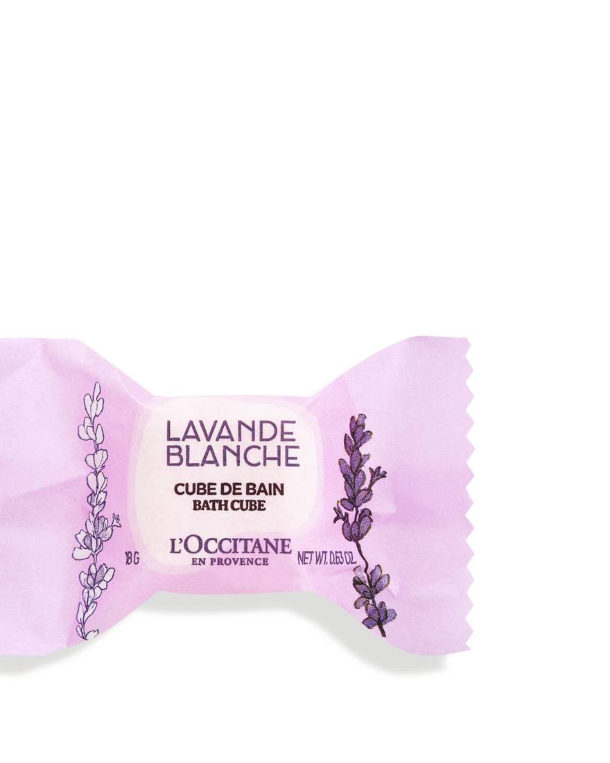 Affichage de l&rsquo;image 2/2 du produit Cube de Bain Lavande Blanche, , RECT