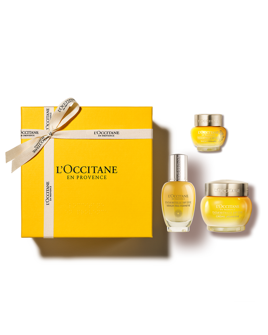 Coffret Visage Trilogie Immortelle Divine | L&rsquo;Occitane en Provence