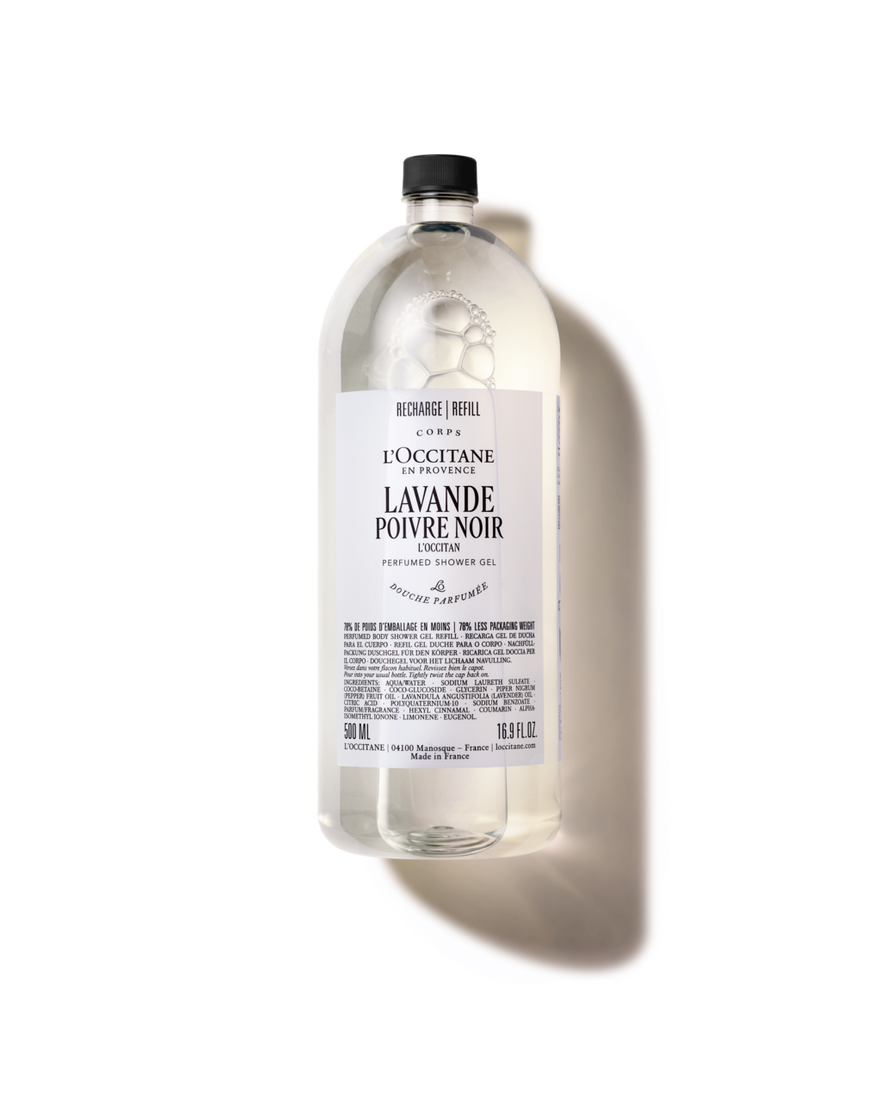 Affichage de l&rsquo;image 1/3 du produit Lavande Poivre Noir perfumed shower gel refill , , RECT