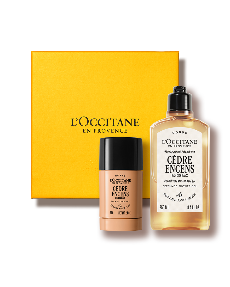 Affichage de l&rsquo;image 1/2 du produit Duo Gel Douche & D&eacute;odorant C&egrave;dre Encens , , RECT