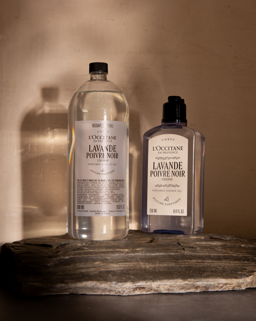 Affichage de l&rsquo;image 2/3 du produit Lavande Poivre Noir perfumed shower gel refill , , RECT