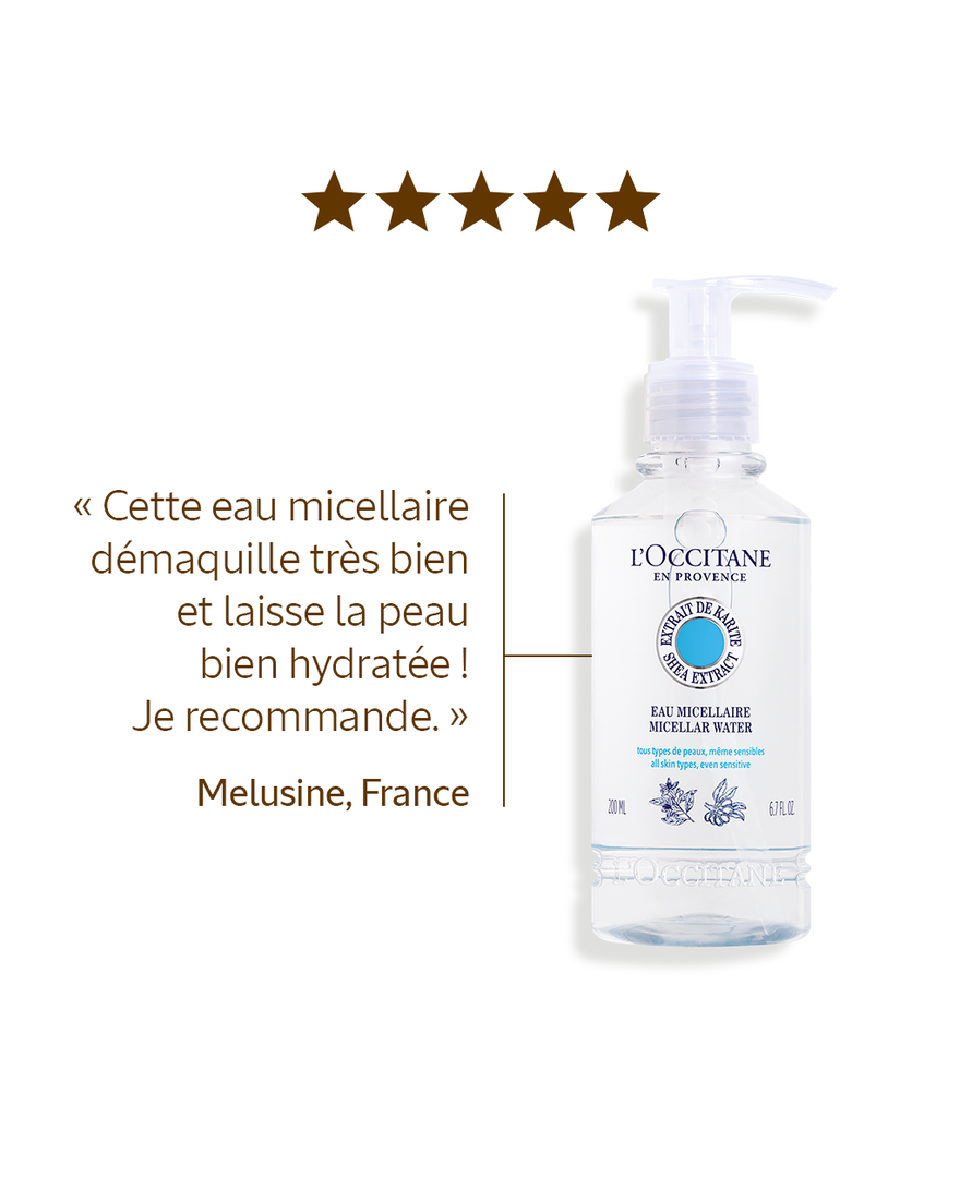 Affichage de l&rsquo;image 4/8 du produit Eau Micellaire &agrave; l'extrait de Karit&eacute;, , RECT